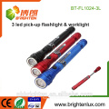 Fourniture Custom Made Small Telescopic Pick-up Tool Coloré Aluminium OEM Promotionnel 3 Led Torch Light Lampe magnétique Matal